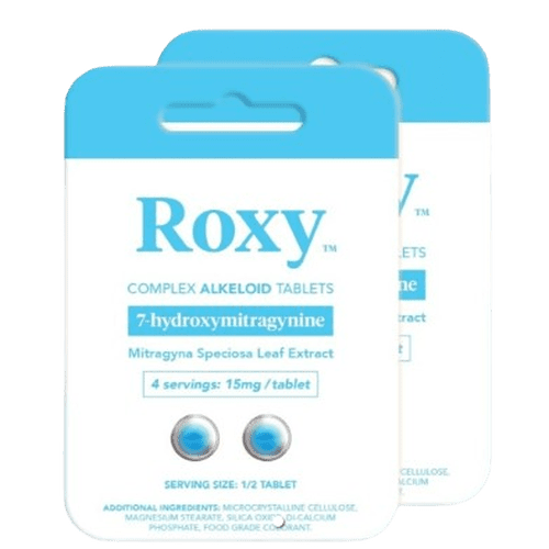 Roxy 2x10 Count Display 7-Hydroxymitragynine Kratom Complex Alkaloid Tablets