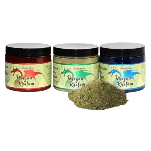 Dragon 185g Jar Powder Mitragynine Kratom