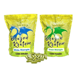 Dragon 1200 Count Bag Capsules Mitragynine Kratom