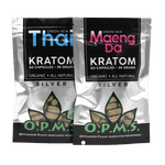 OPMS 60 Count 36g Bag Capsules Silver Mitragynine Kratom