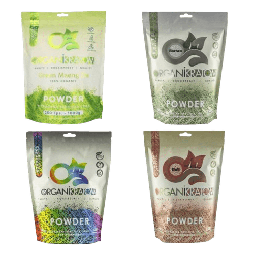 Organi 1000g Pouch Powder Mitragynine Kratom