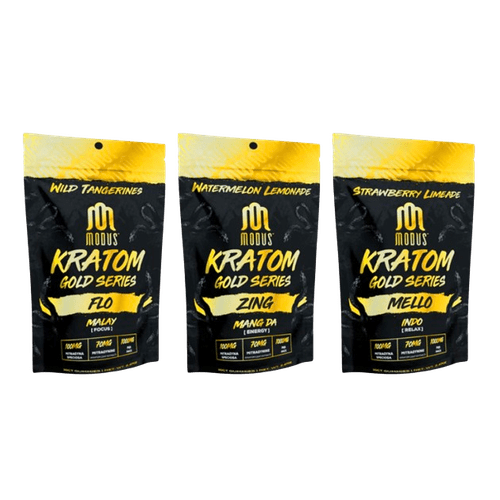 Modus 5 Count Box Gold Series Mitragynine Kratom Gummies